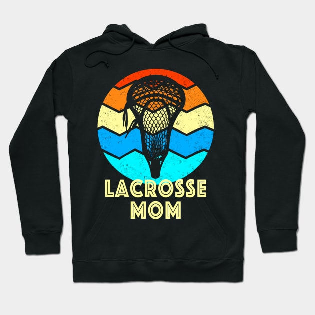 Lacrosse Mom Vintage Sunset Hoodie by tropicalteesshop